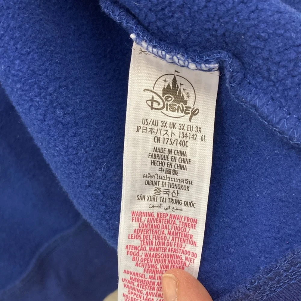 Disney World Blue Hoodie 50th Anniversary Sweatshirt Hoodie Zipper 3X Un… - Picture 14 of 14